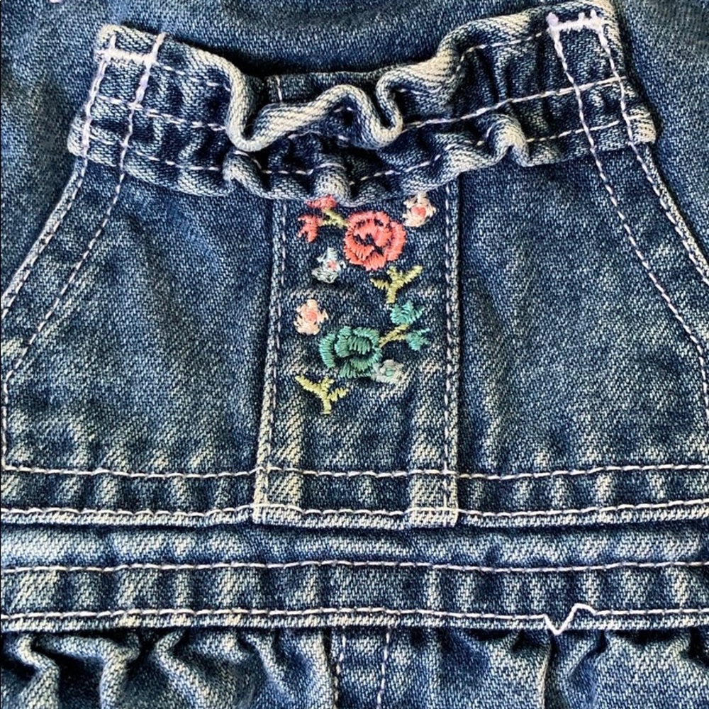 Cherokee Baby Girls 18 Months Denim Jumper - Picture 2 of 5